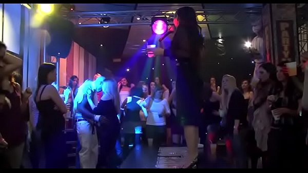 Very sexy group bang in club