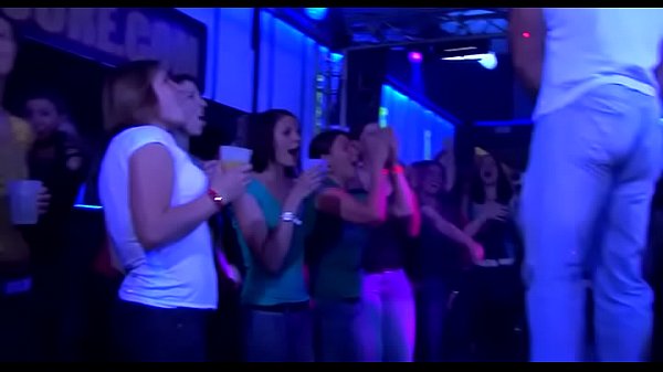 Hard core group bang in night club