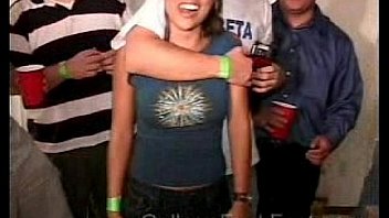 White Teen College Girl sucks a Black Dick during a Party