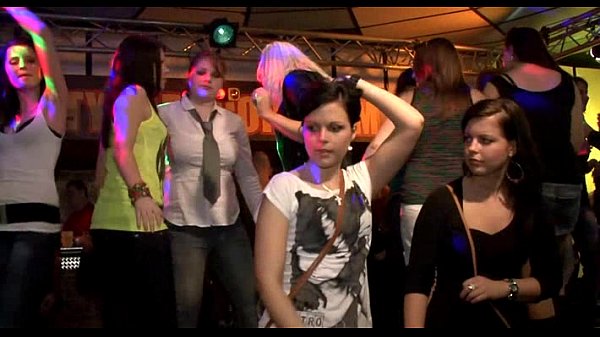 Blonde girl swallowing black dick